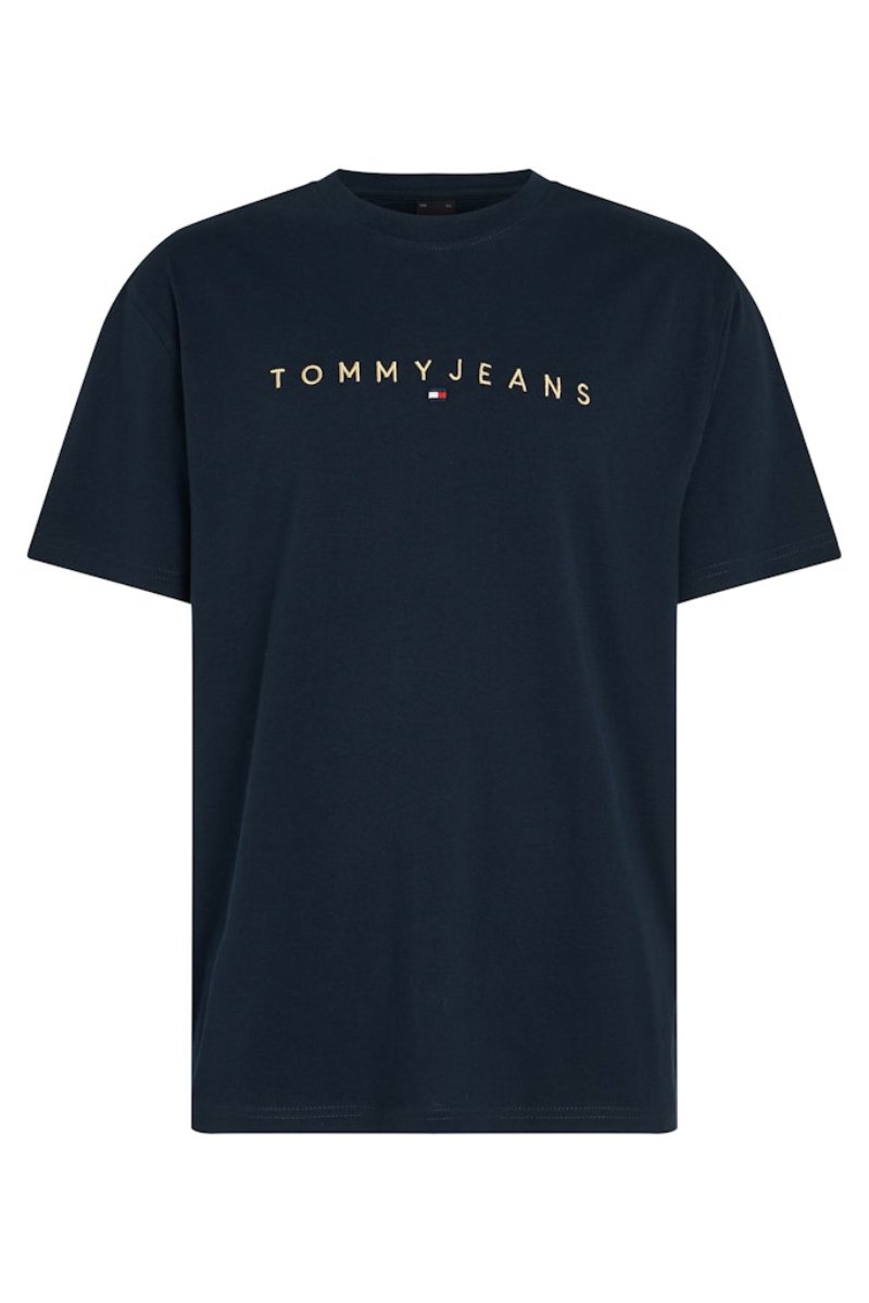 Tommy Jeans Gold Linear T-Shirt Navy