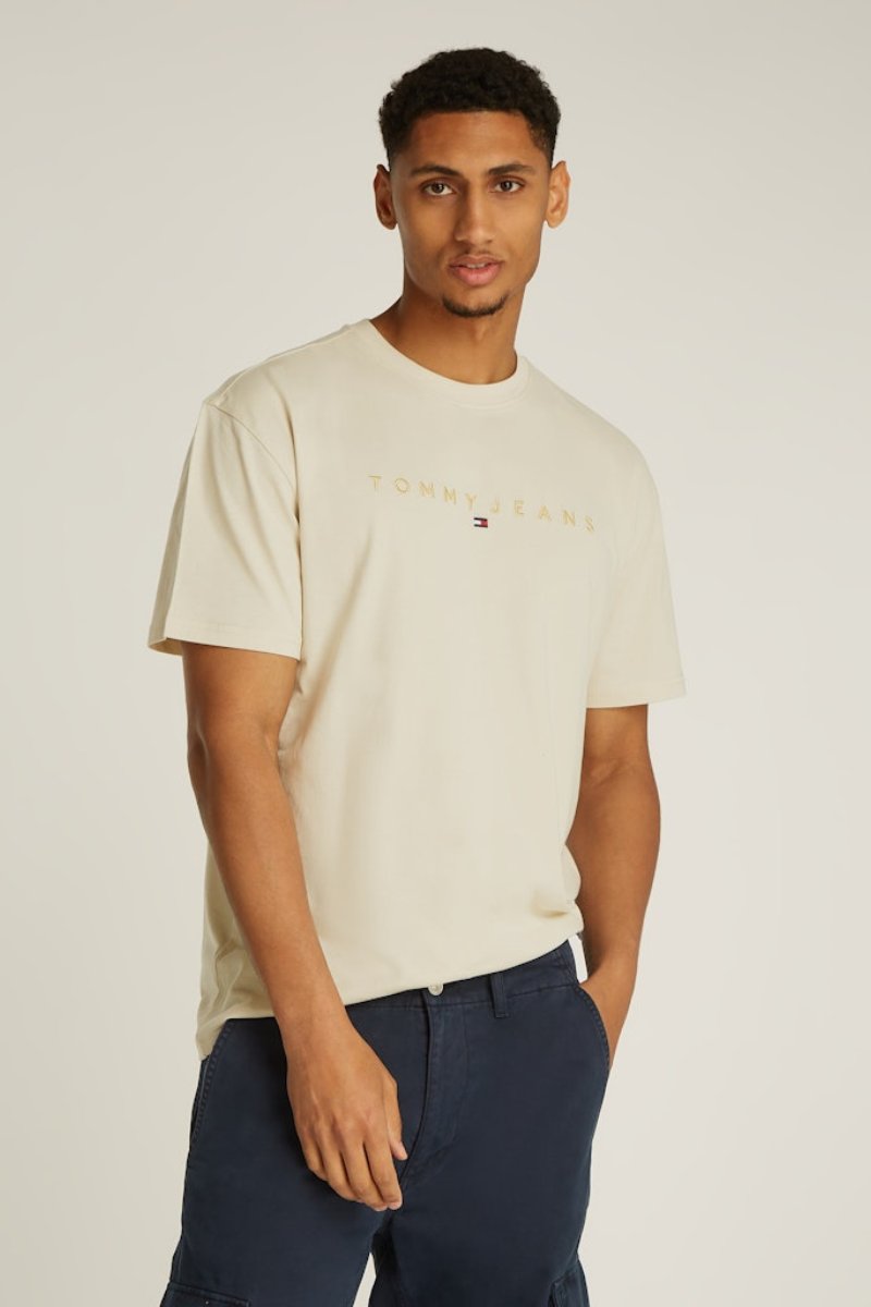 Tommy Jeans Gold Linear T-Shirt Newsprint