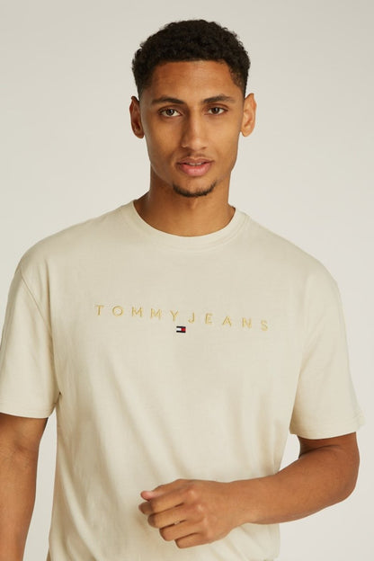 Tommy Jeans Gold Linear T-Shirt Newsprint