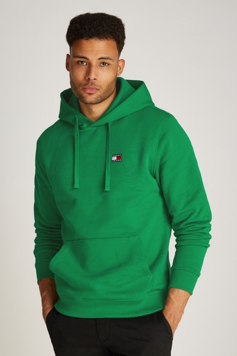 Tommy Jeans Badge Hoodie Green