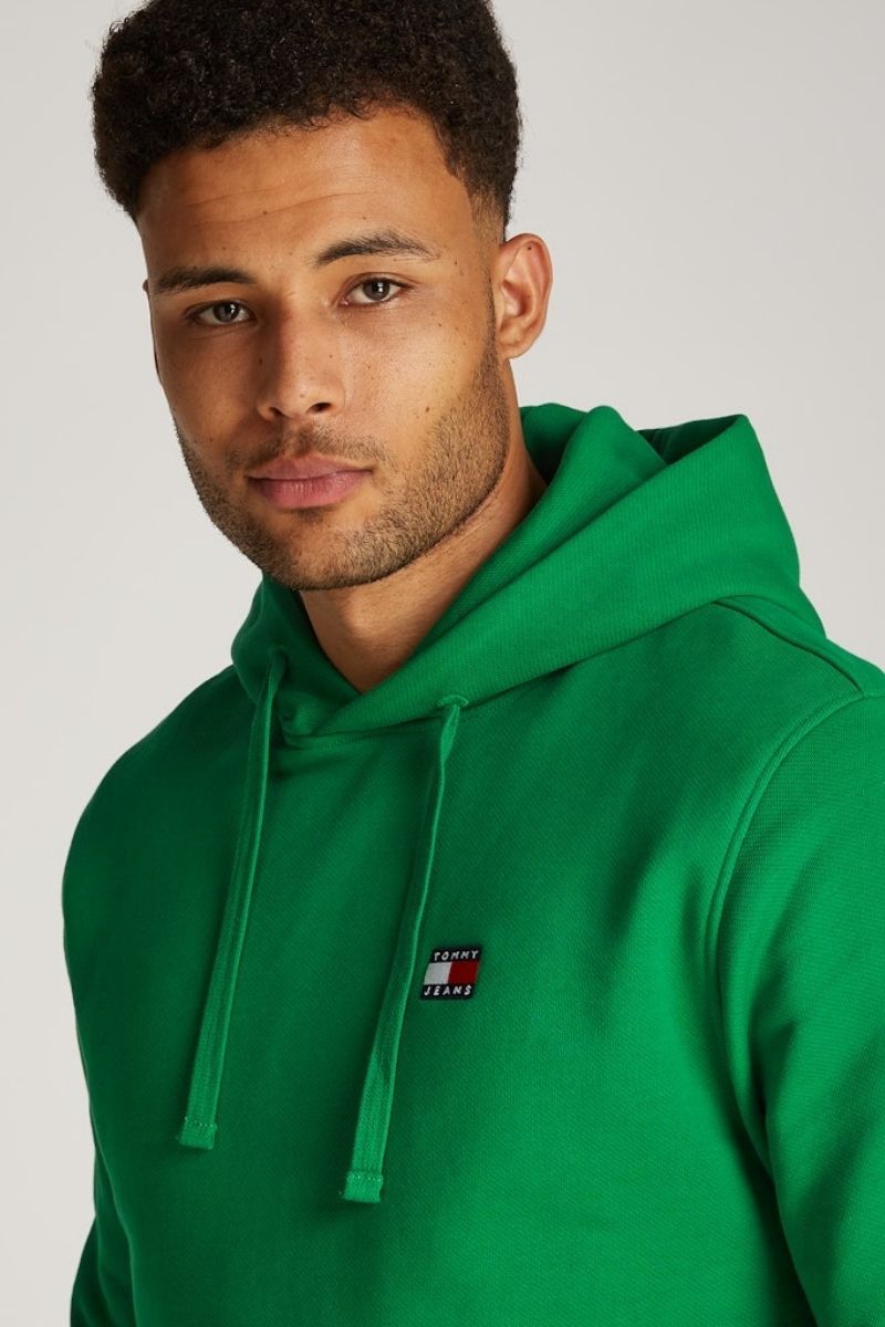 Tommy Jeans Badge Hoodie Green