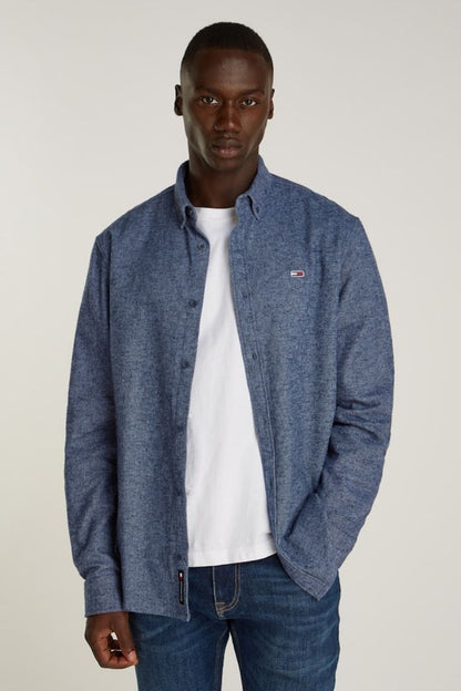 Tommy Jeans Grindle Flannel Shirt Navy