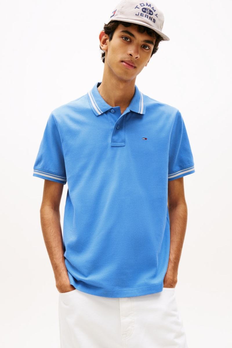 Tommy Jeans Regular Tipped Polo Blue Twilight