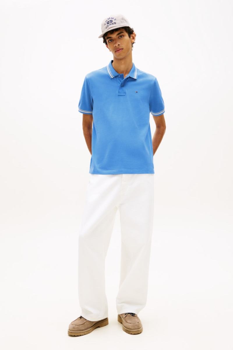 Tommy Jeans Regular Tipped Polo Blue Twilight