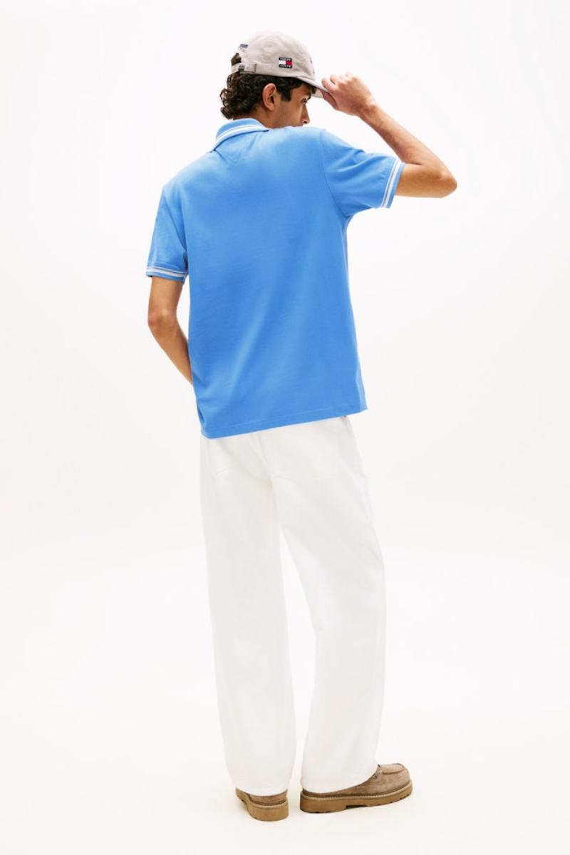 Tommy Jeans Regular Tipped Polo Blue Twilight