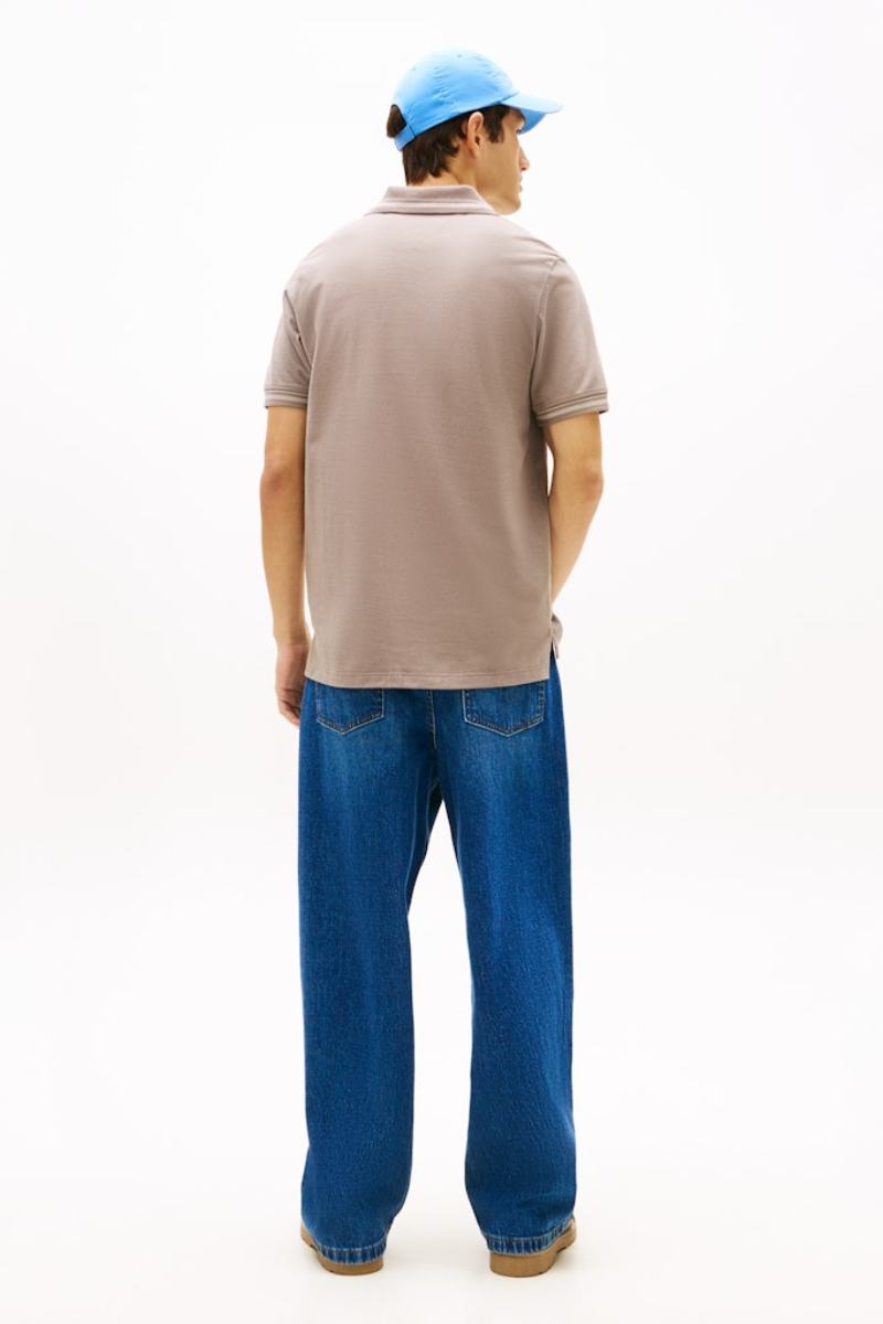 Tommy Jeans Regular Tipped Polo Ivy Mink