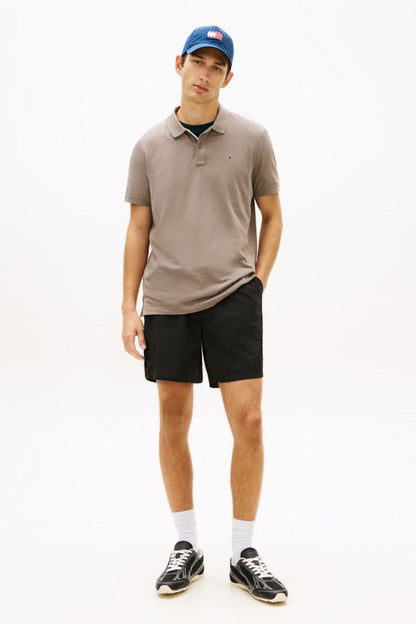 Tommy Jeans Slim Placket Polo Ivy MInk
