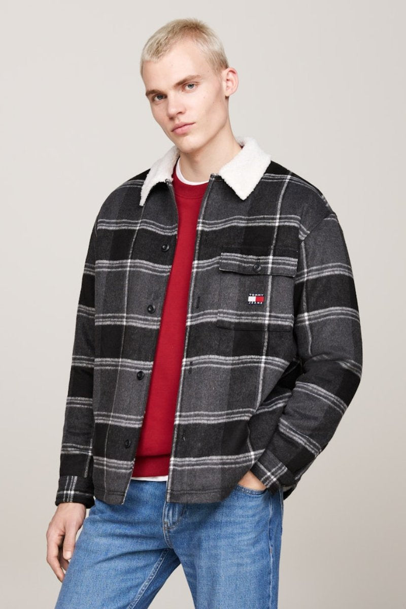 Tommy Jeans Check Sherpa Overshirt