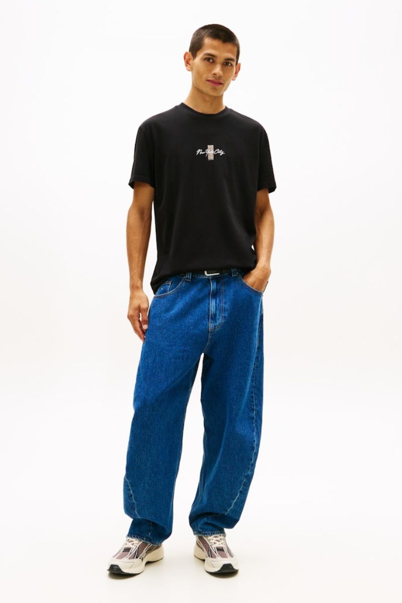 Tommy Jeans Reg Signature Block T-Shirt Black