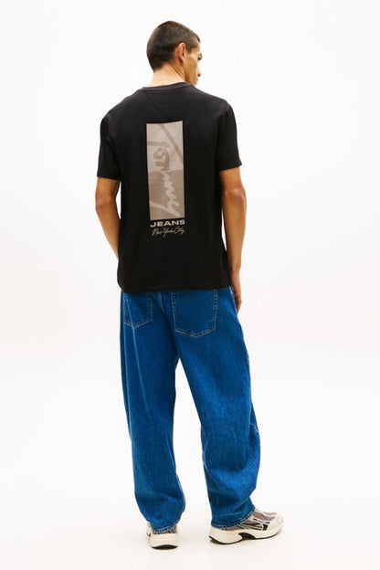 Tommy Jeans Reg Signature Block T-Shirt Black