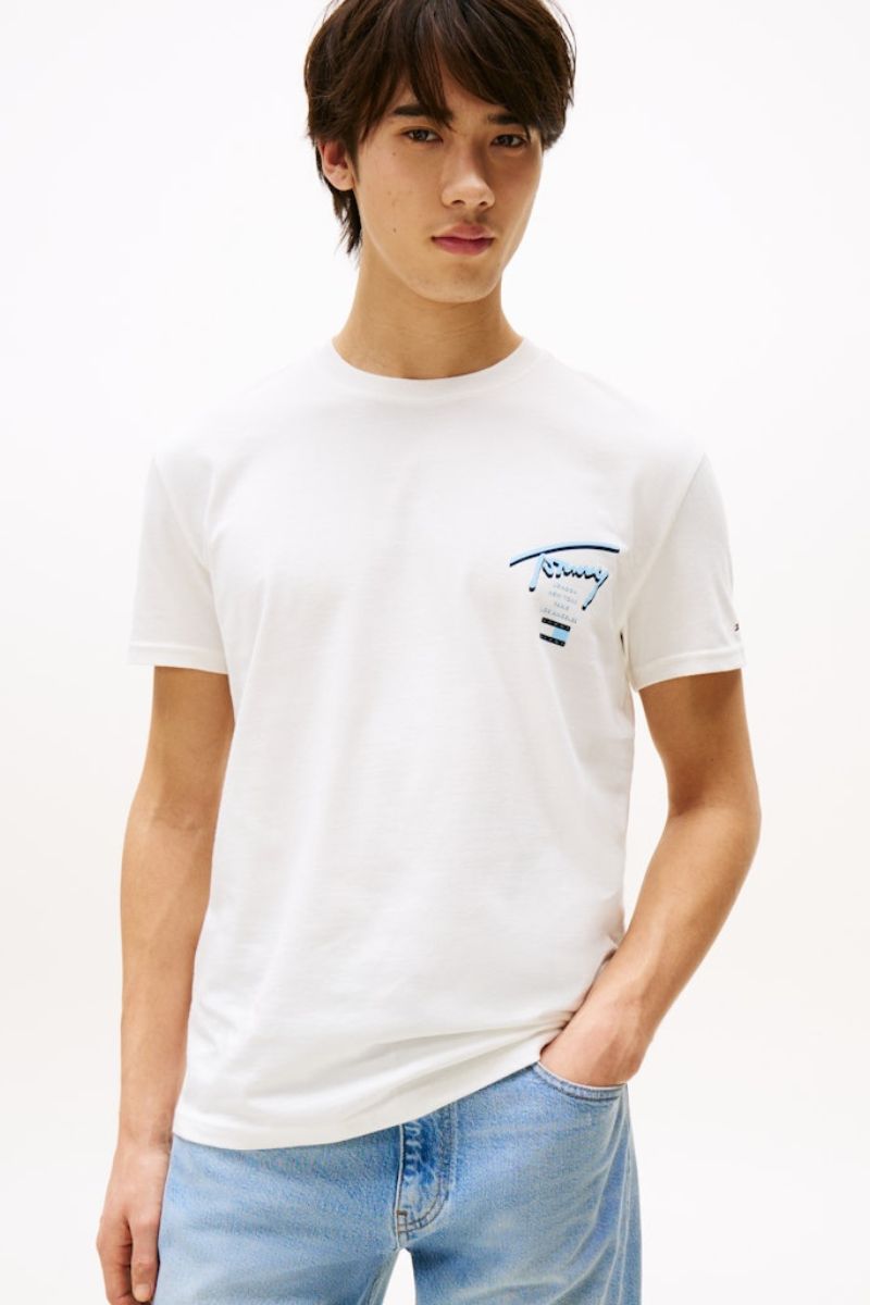 Tommy Jeans Signature City T-Shirt Ecru