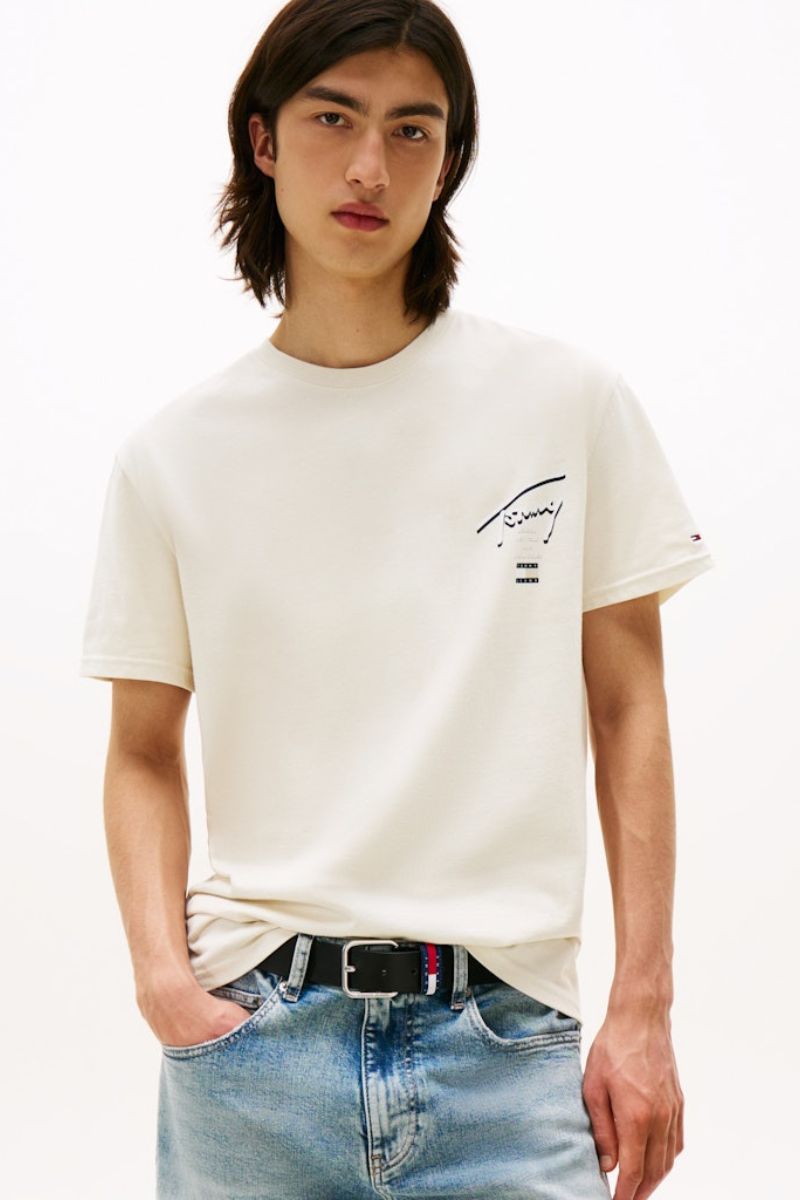 Tommy Jeans Signature City T-Shirt Sand