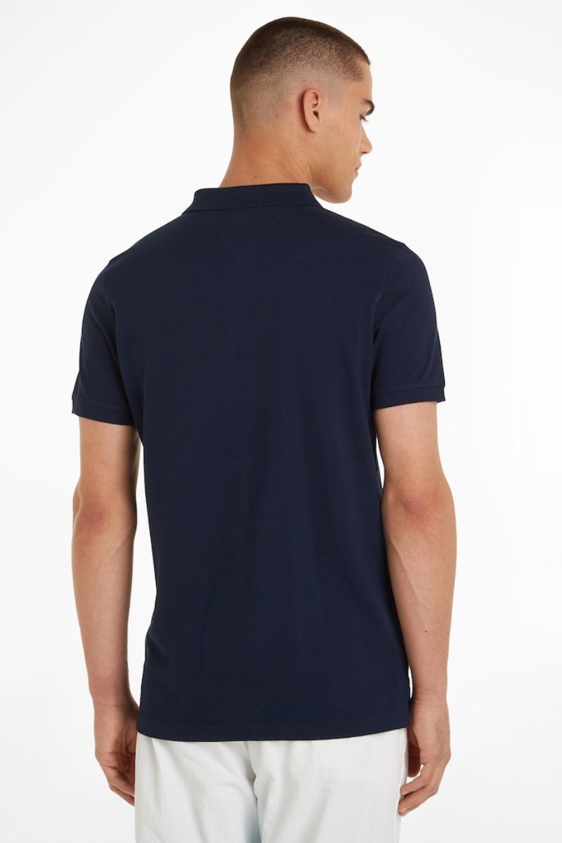 Tommy Jeans Slim Placket Polo Navy