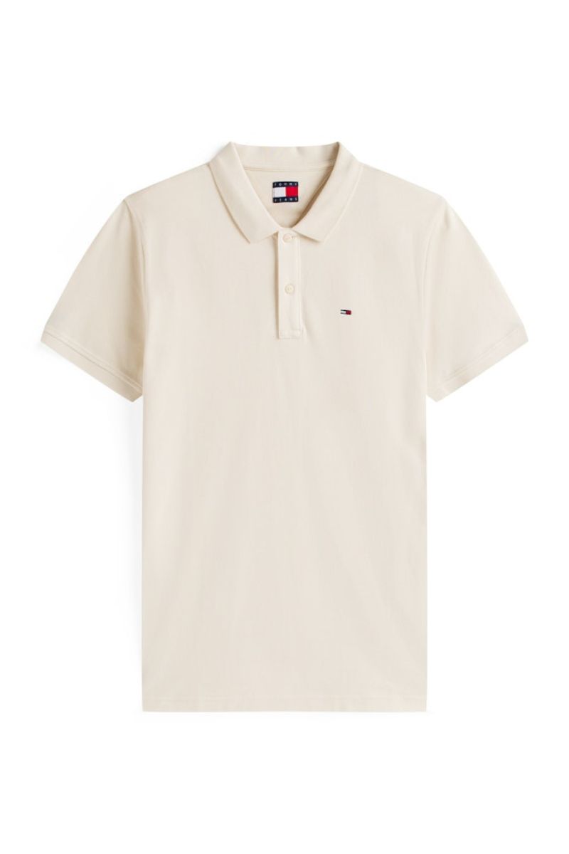 Tommy Jeans Slim Placket Polo Sand