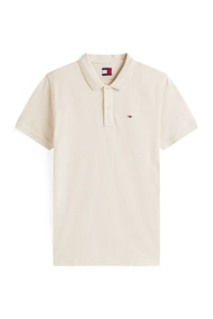 Tommy Jeans Slim Placket Polo Sand
