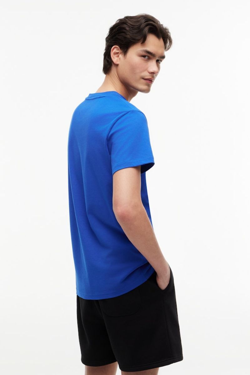 Tommy Jeans Slim Signature Chest T-Shirt Blue