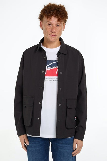 Tommy Jeans Technical Overshirt Black