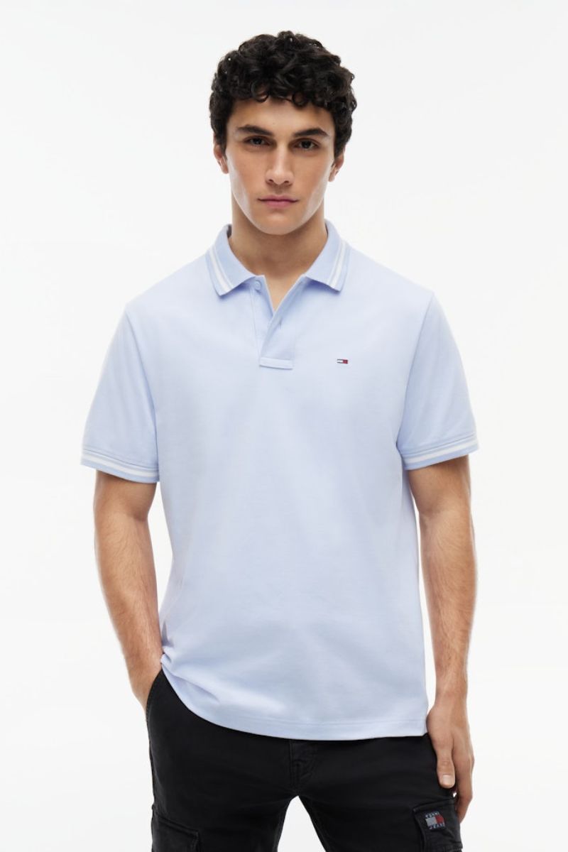 Tommy Jeans Regular Tipped Polo Moonlight
