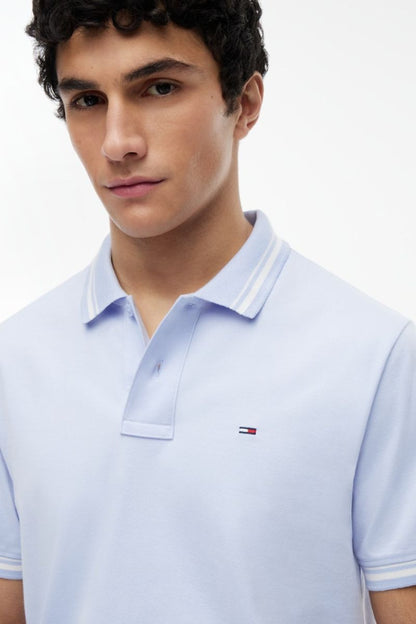 Tommy Jeans Regular Tipped Polo Moonlight