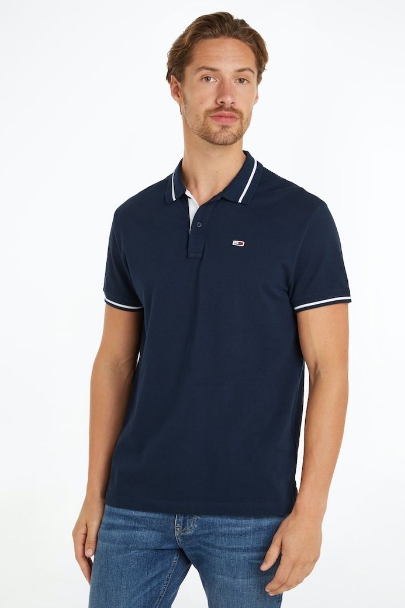 Tommy Jeans Regular Tipping Polo Navy