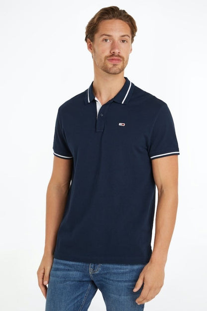 Tommy Jeans Regular Tipping Polo Navy