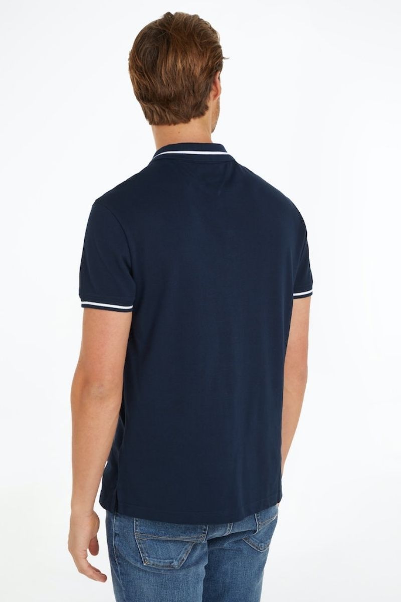 Tommy Jeans Regular Tipping Polo Navy