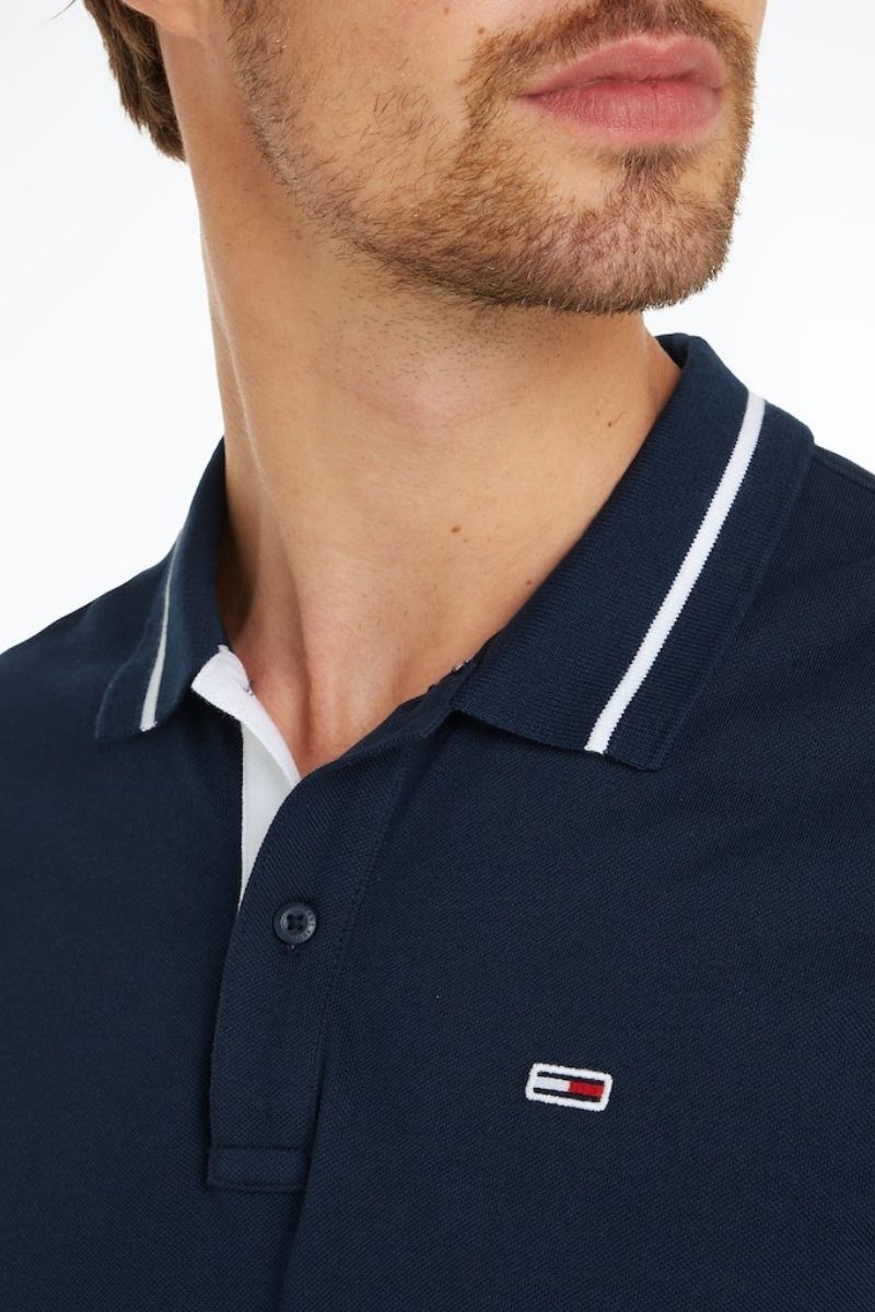 Tommy Jeans Regular Tipping Polo Navy