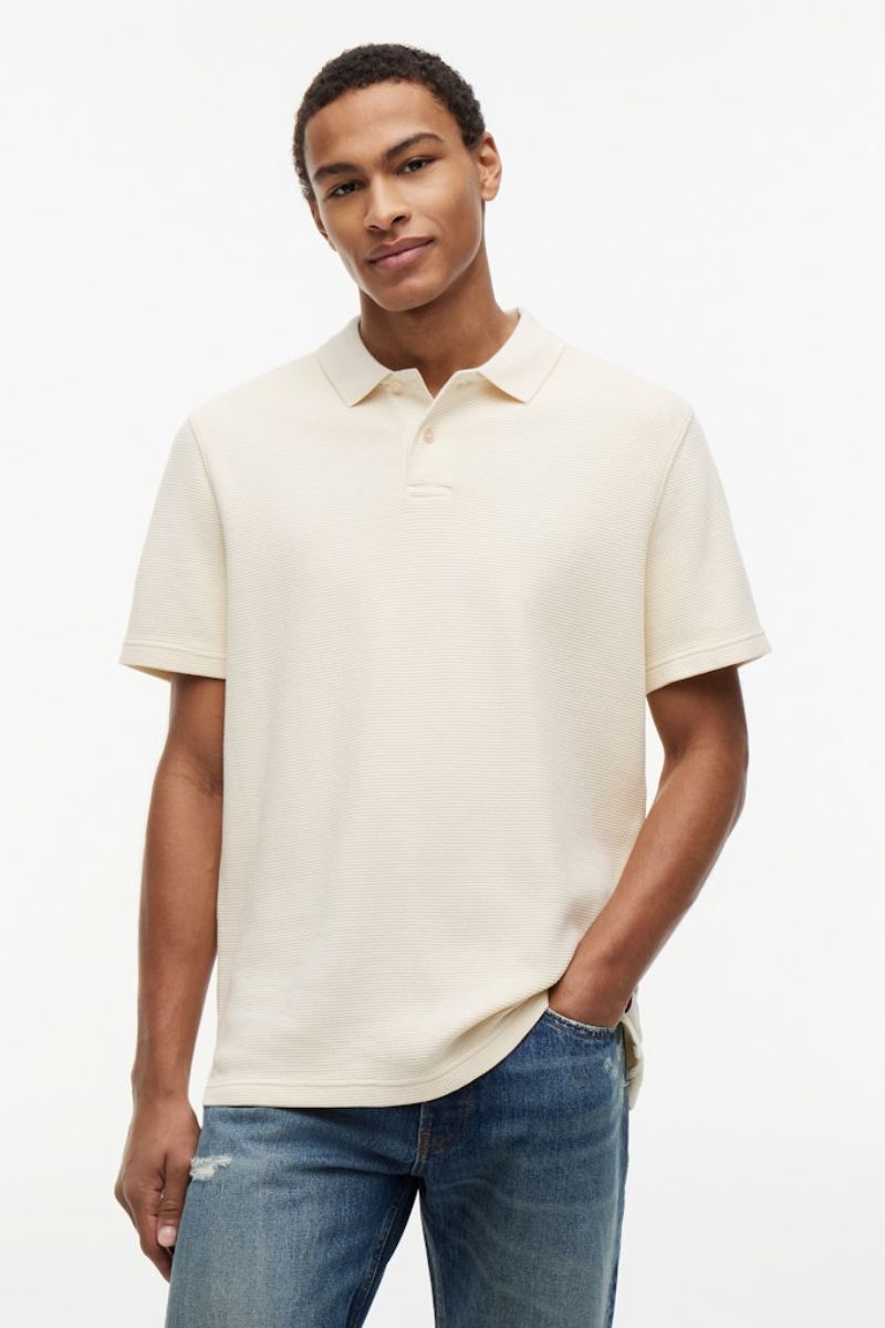 Tommy Jeans Washed Waffle Polo Calico