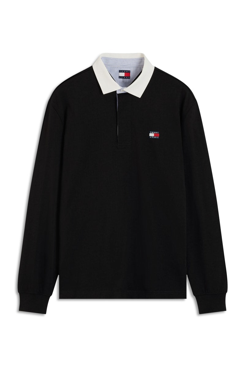 TJM RLX Ess Badge Rugby Aw26 - BLK