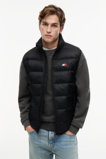 TJM Light Down Packble Vest Aw26 - BLACK