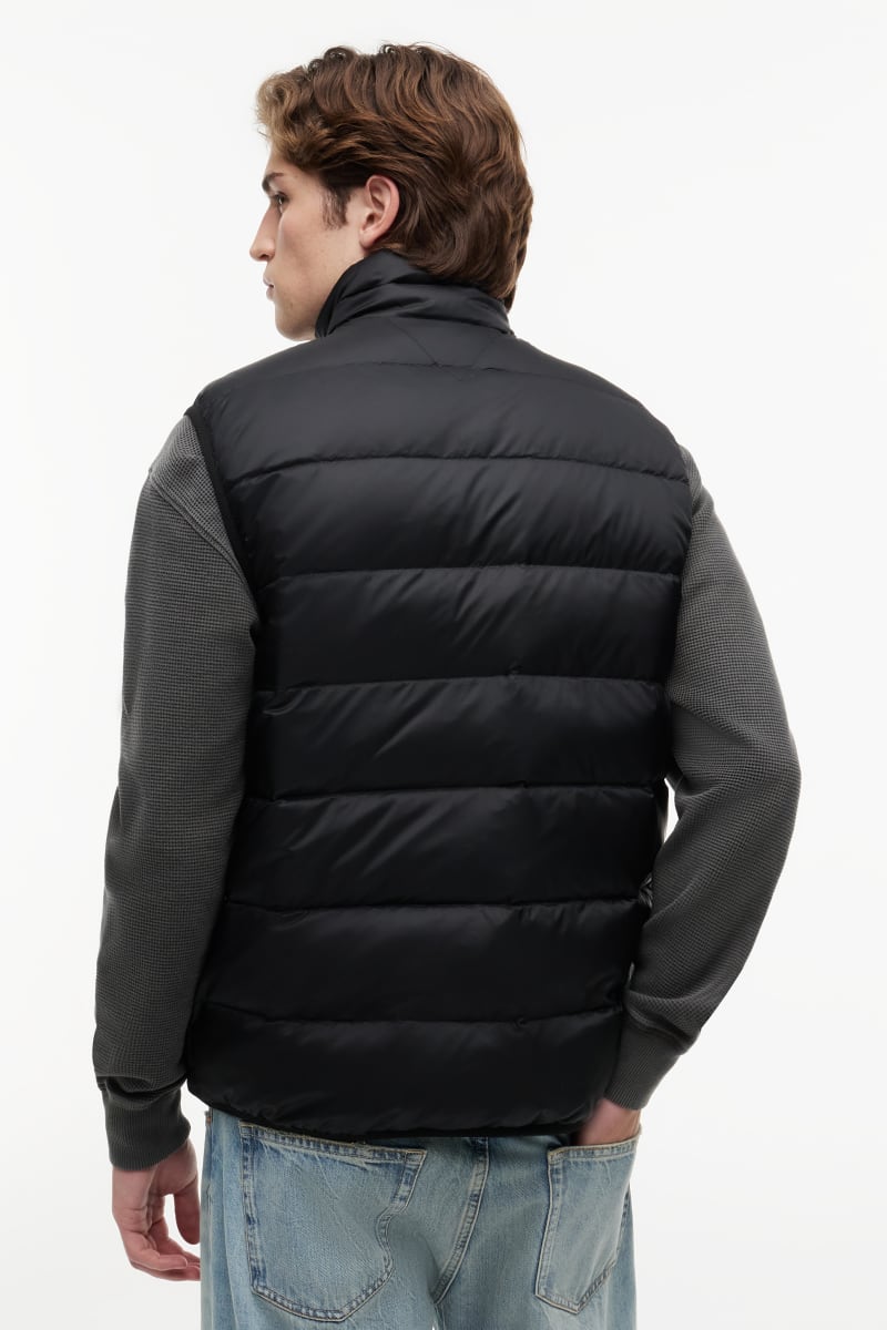 TJM Light Down Packble Vest Aw26 - BLACK