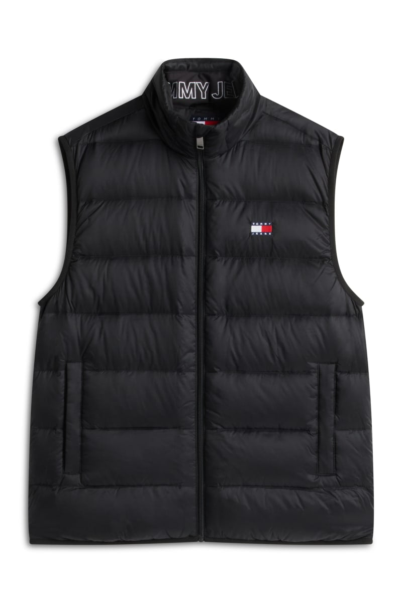 TJM Light Down Packble Vest Aw26 - BLACK