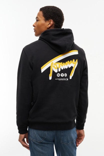 Tommy Jeans Regular NYC Signature Hoodie Black