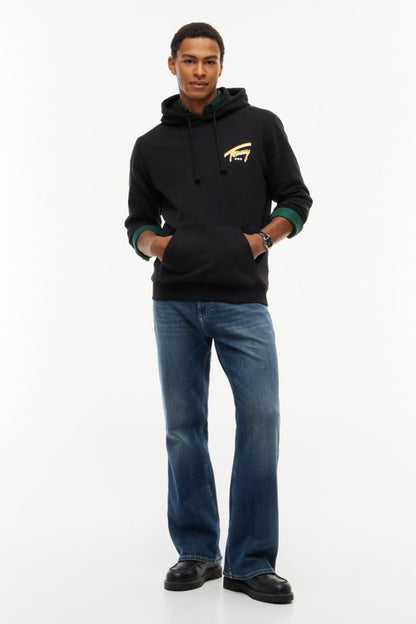 Tommy Jeans Regular NYC Signature Hoodie Black