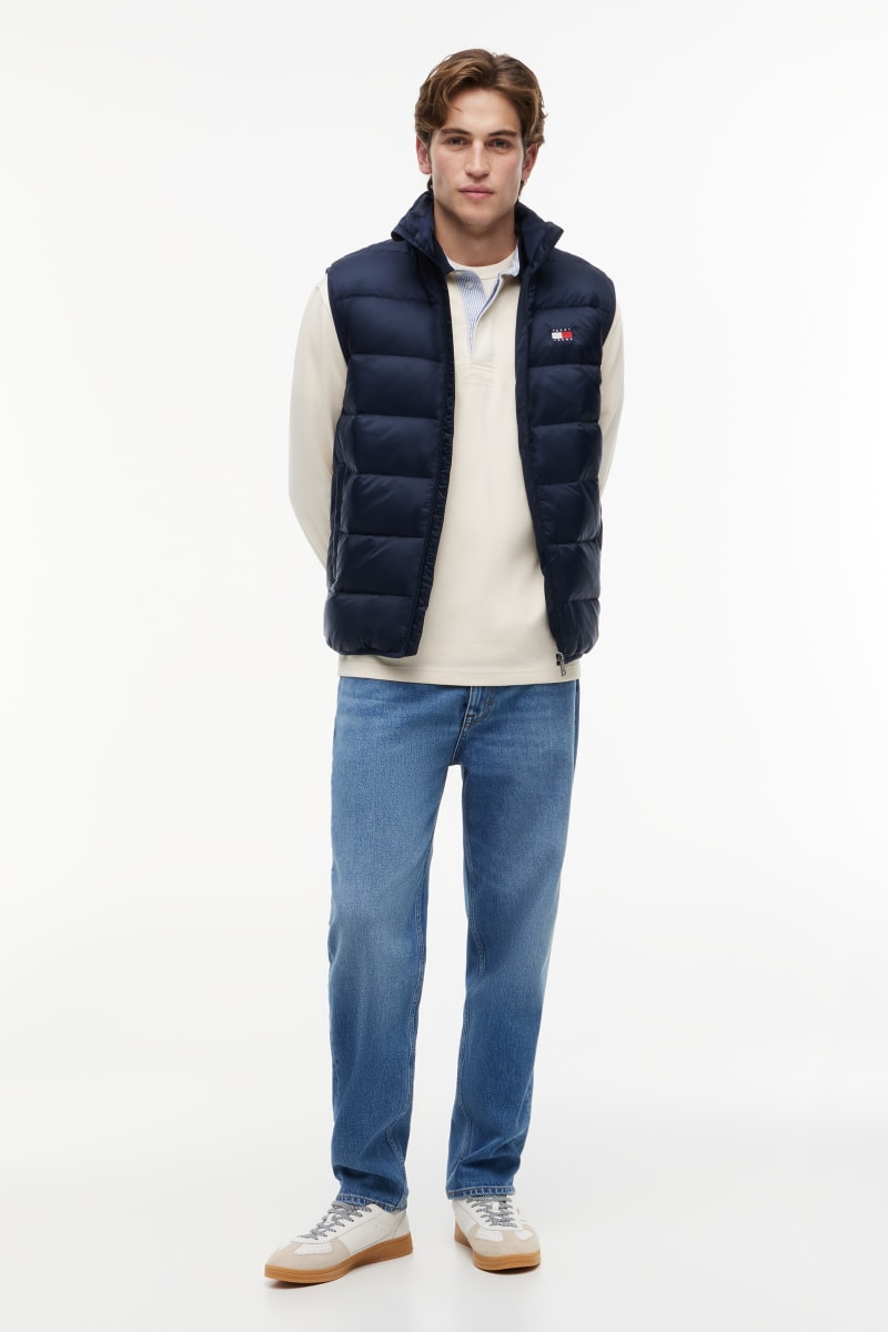 TJM Light Down Packble Vest Aw26 - DK BLUE