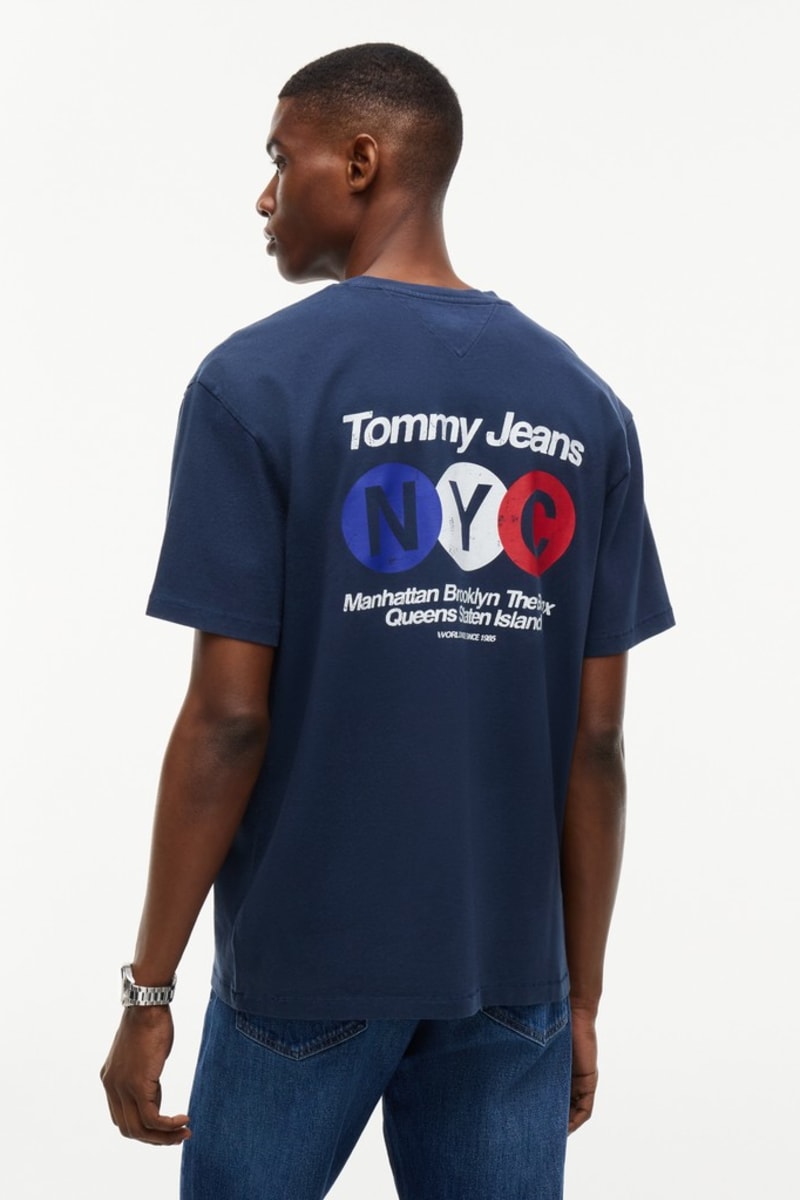 Tommy Jeans Relaxed NYC T-Shirt Dark Blue