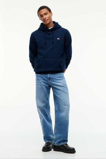 TJM Reg Badge Hoodie Aw26 - DK BLUE