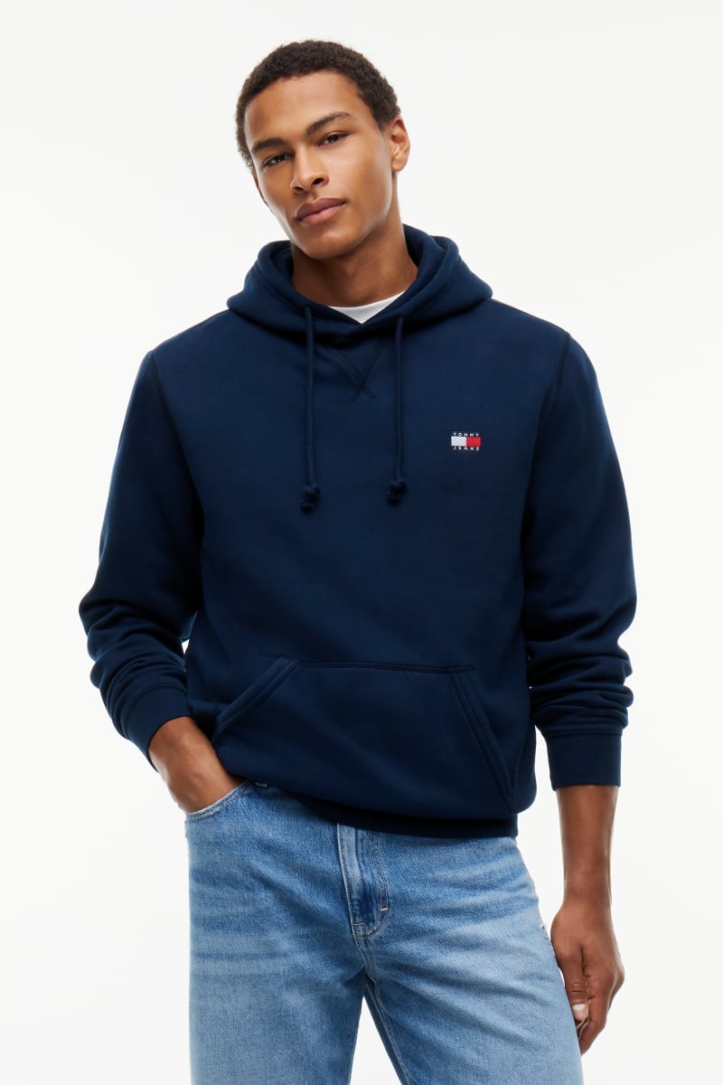 TJM Reg Badge Hoodie Aw26 - DK BLUE