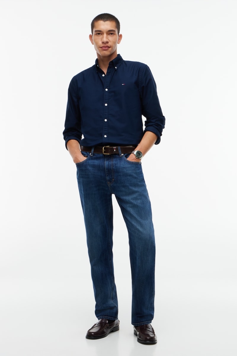 TJM Reg Oxford Shirt Aw26 - DK BLUE