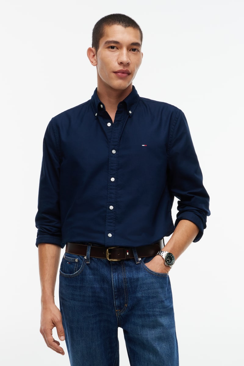TJM Reg Oxford Shirt Aw26 - DK BLUE