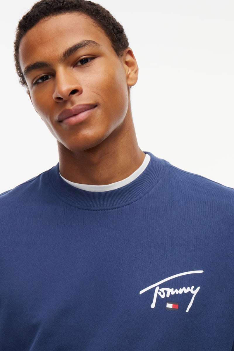TJM Reg Entry Sign Sweat Aw26 - NAVY