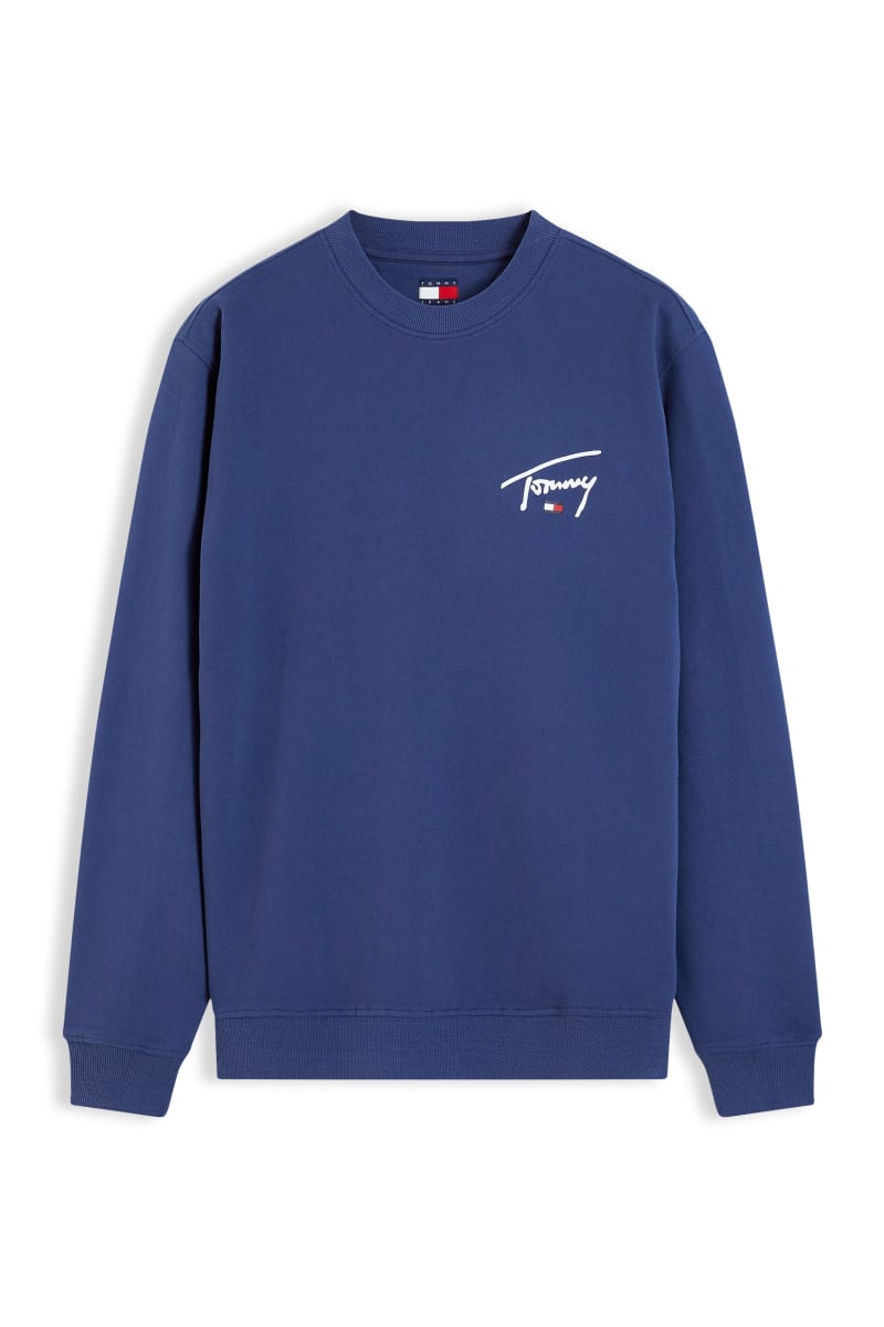 TJM Reg Entry Sign Sweat Aw26 - NAVY