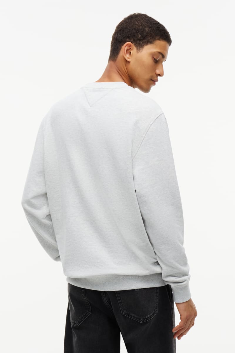 Tommy Jeans Regular Entry Signature Crew Grey Jumper