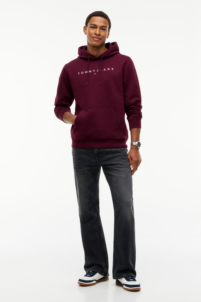 TJM Reg Linear Logo Hood Aw26 - CALYPSO