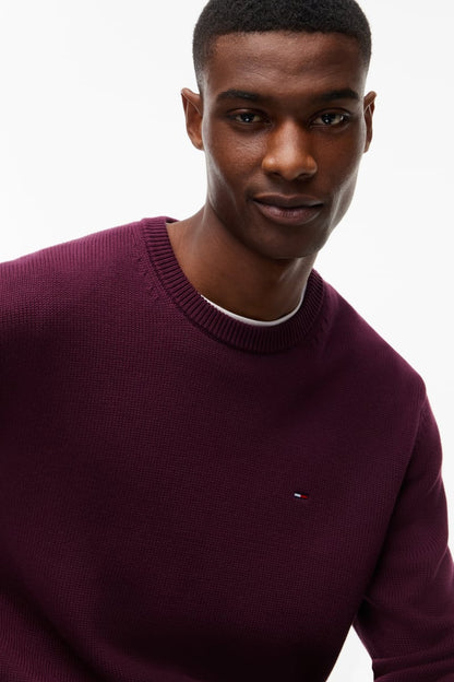 Tommy Jeans Slim Essential Sweater Calypso Berry