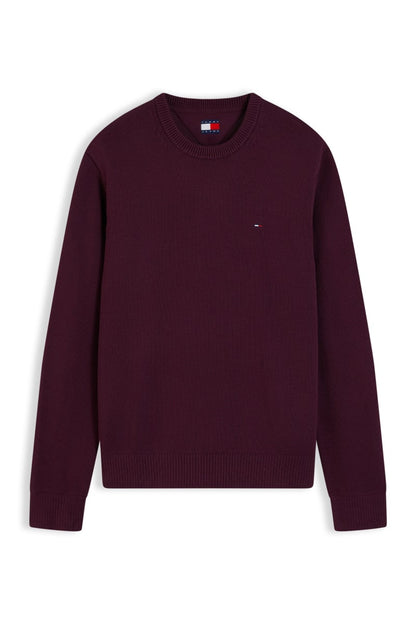 Tommy Jeans Slim Essential Sweater Calypso Berry