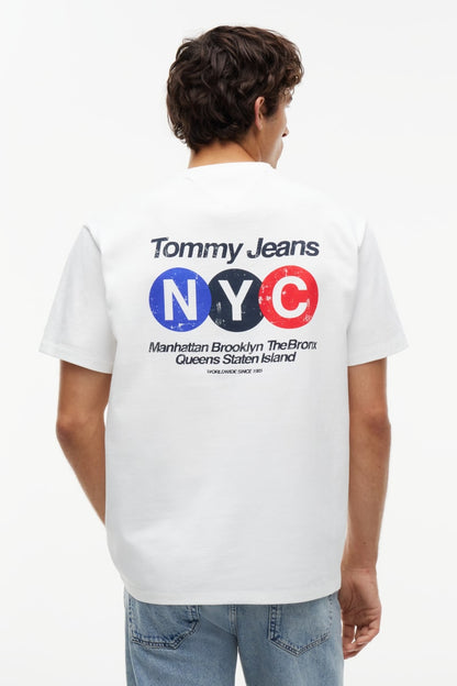 Tommy Jeans Relaxed NYC T-Shirt Ecru