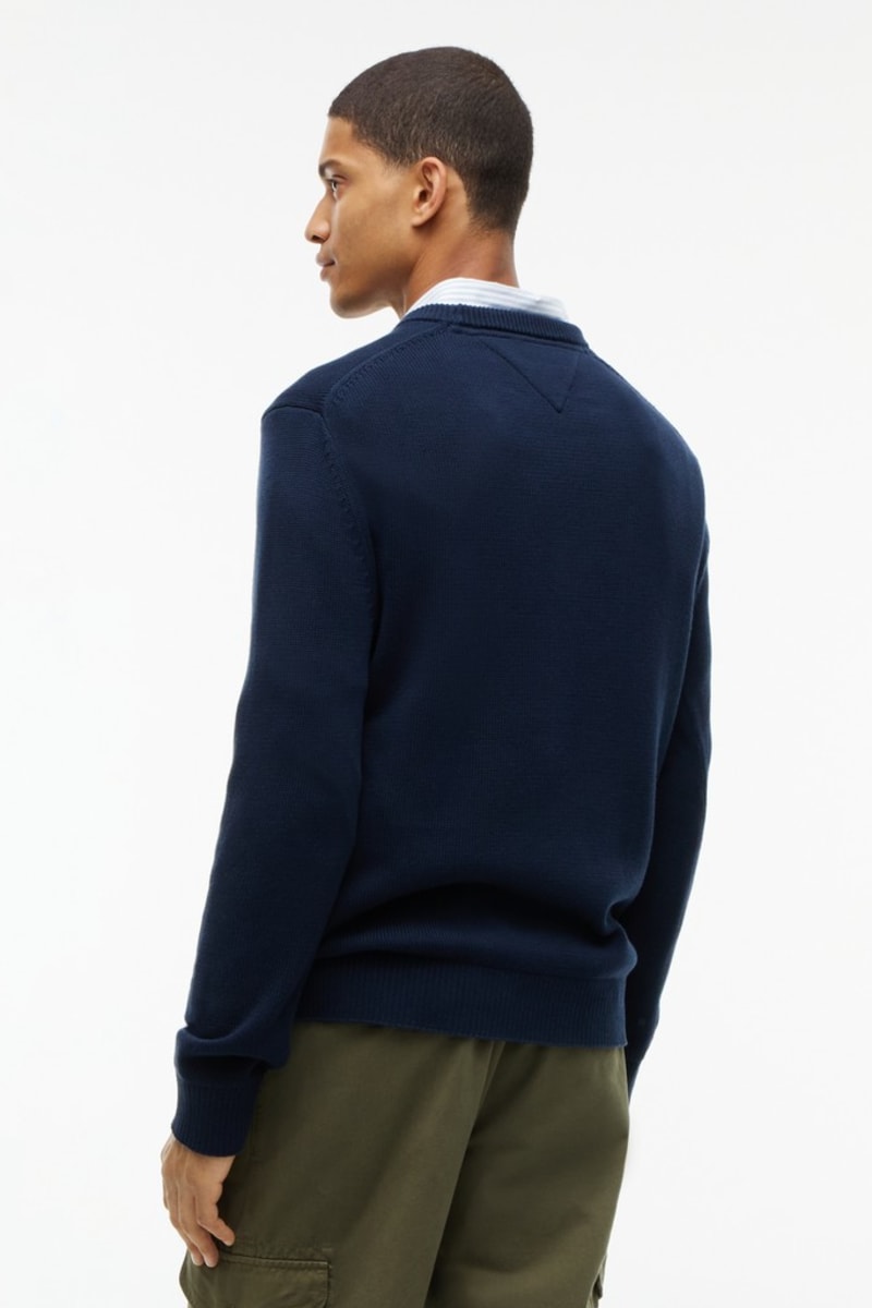 Tommy Jeans Slim Essential Sweater Dark Blue