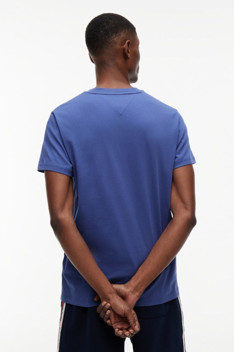 Tommy Jeans Slim Signature Chest T-Shirt Blue