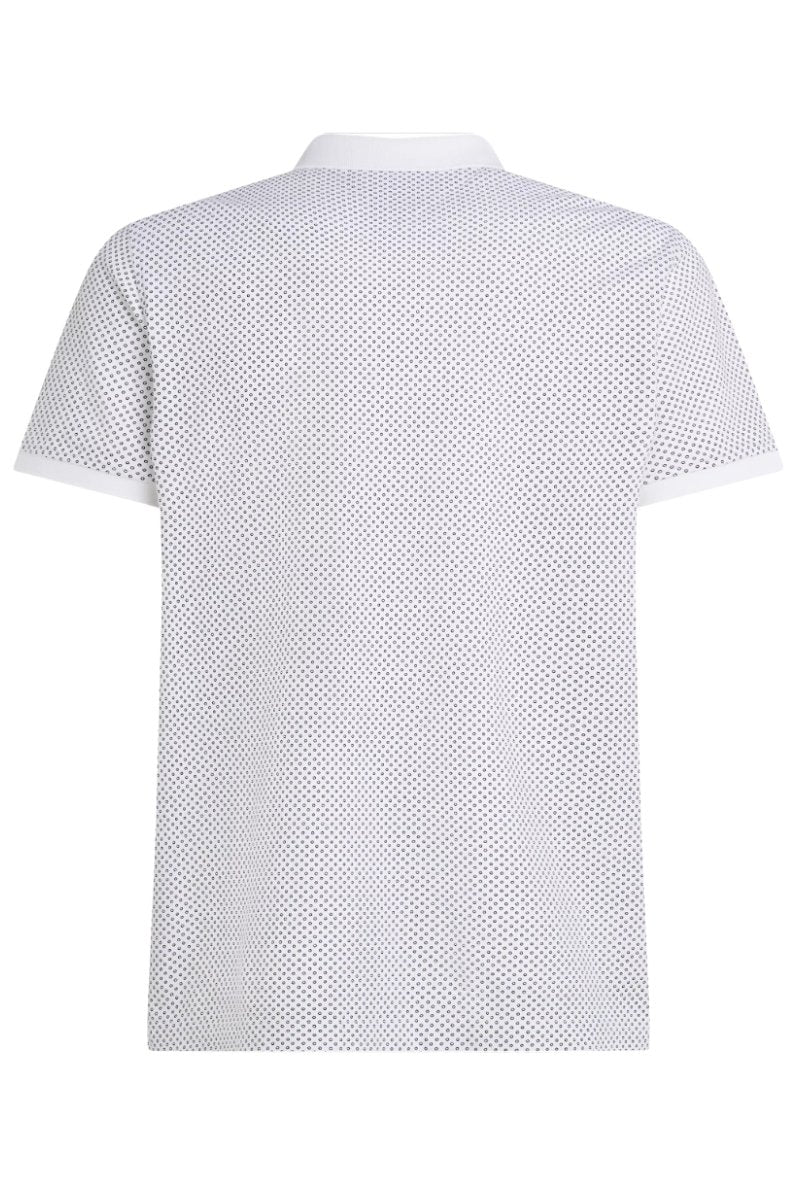 Tommy Hilfiger Pique Microprint Polo White